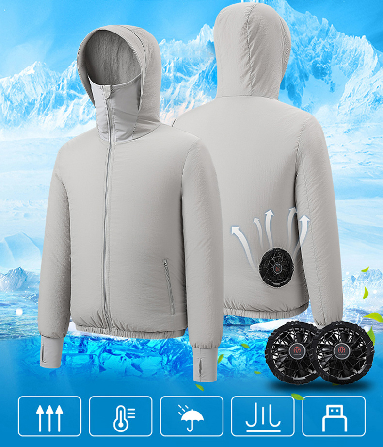 Outdoor Sport Jacket Brand - Yaz Spor Fanı Klima Serin Erkek